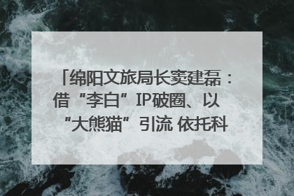 绵阳文旅局长窦建磊：借“李白”IP破圈、以“大熊猫”引流 依托科技优势绽放城市文旅魅力｜文旅局长说